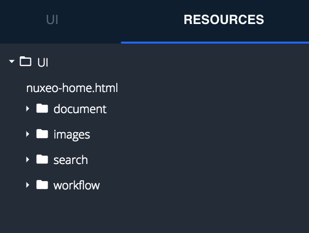Resources Tab View Designer