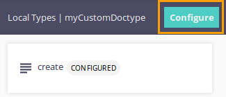 Configure Doc Type