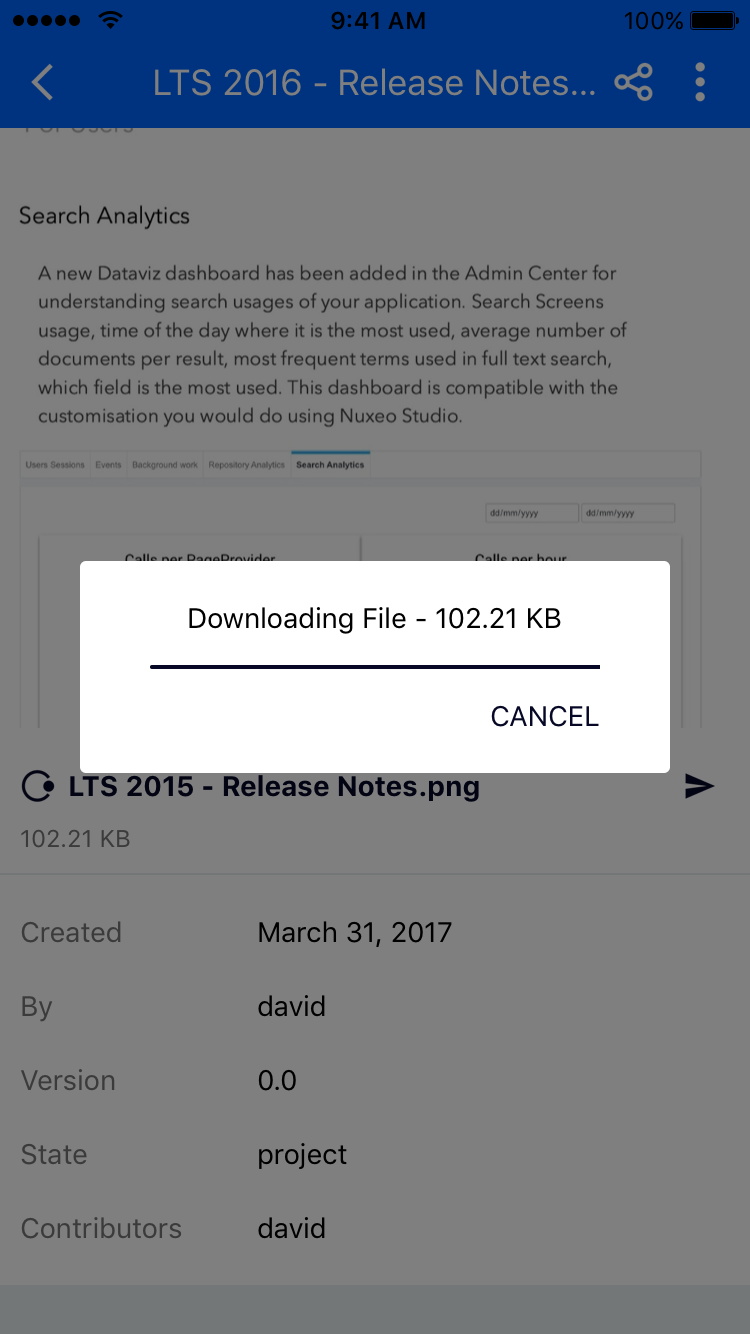 Mobile Open in Download