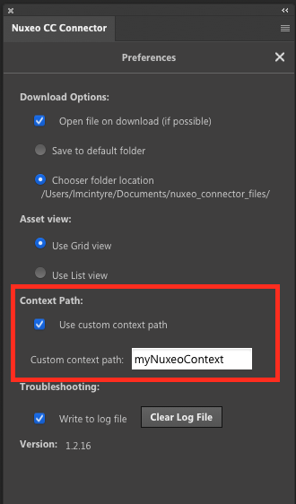 Adobe modify context path